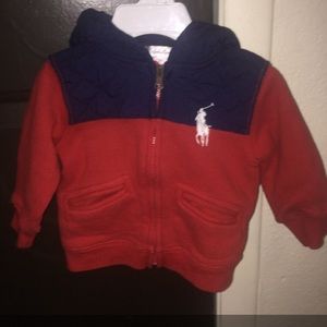 Infant polo hoodie